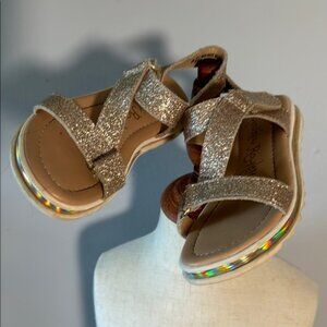 Glittery Gold girl Sandals